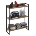Ver imagem 1 de Estante Livreiro Dynamica Industrial 80cm 3 Prateleiras C08 Carvalho - Mpozenato