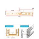 Ver imagem 2 de 2 (1 Par) Corrediças Trilho Telescópico 55cm Gaveta Móvel