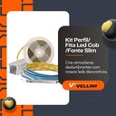 Ver imagem 3 de Perfil de Alumínio Embutir 25mm com Fita Led Cob Fonte Slim