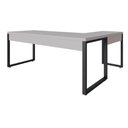 Ver imagem 6 de Mesa em L Presidente C-01 Gav. 190x160x75cm Yon - Off White-Est.Preta Off White-Est.Preta