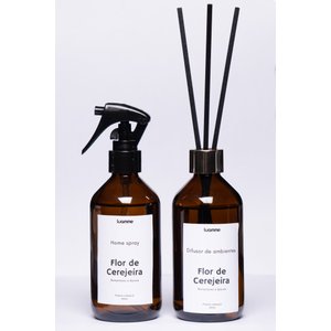 Kit Home Spray e Difusor de Ambientes Flor de Cerejeira 200ml