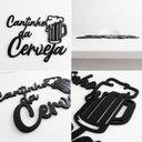 Ver imagem 4 de Frase Decorativa Cantinho da Cerveja Decoração Parede MDF Preto 3mm Área Gourmet Casa Cozinha