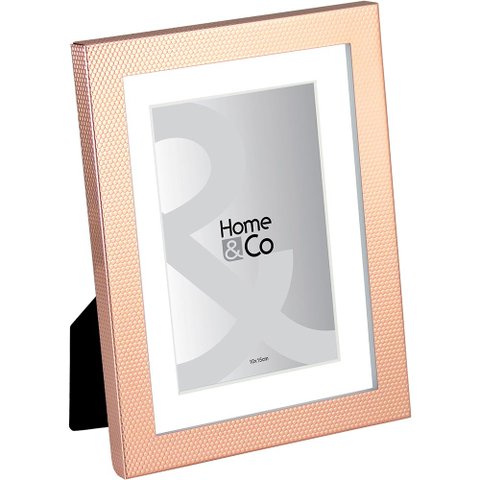 HOME&CO VENNET PORTA-RETRATOS 10X15 21x16x3cm METAL COBRE