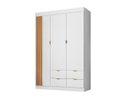 Ver imagem 6 de Quarto Infantil Bebê Ayla Cômoda e Guarda Roupa Branco