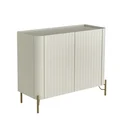 Ver imagem 2 de Buffet Mdf com Gaveta e Porta Brise L98,5 X A81,5cm Luna/dourado F830b