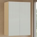 Ver imagem 2 de Armário de Cozinha 60cm 2 Portas Pierre Carvalho/cinza L01 - Mpozenato