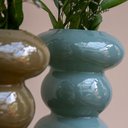 Ver imagem 2 de Vaso Decorativo Orgânico de Vidro Cinza 23cm By0005 Btc