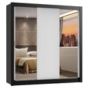 Ver imagem 3 de Guarda-roupa Casal Madesa Lyon 3 Portas de Correr com Espelhos 2 Gavetas