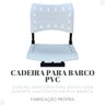 Cadeira para Barco Giratória Prática Dobrável Branca - 7