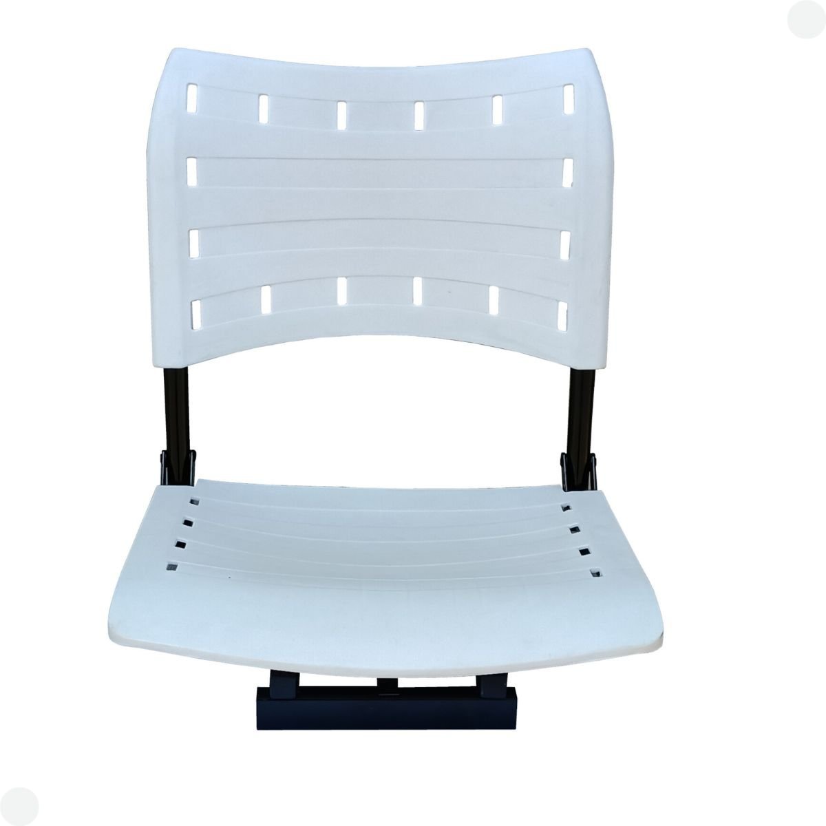 Cadeira para Barco Giratória Prática Dobrável Branca - 3