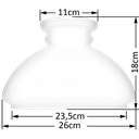 Ver imagem 2 de Cupula de Vidro Liso Transp 23,5 para Lustre e Candelabro
