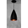 Lustre Pendente Vegas Preto com Cobre Rrjv - 2