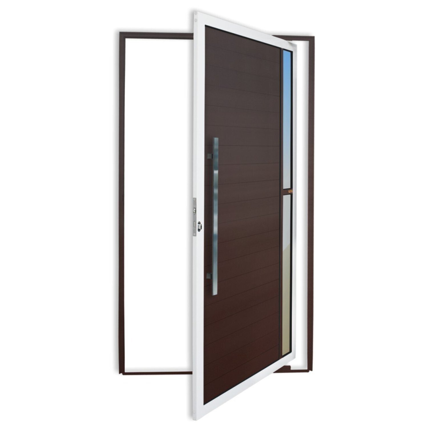 Porta Pivotante Lambril Visione com Puxador Super 210cm x 120cm Brimak - 1