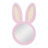 Espelho Decorativo Infantil 43x44cm Lebre Rosa - 1