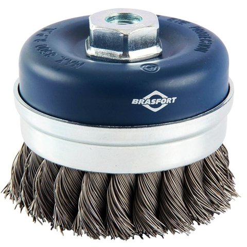 Escova de aço copo trançada 100xM14 7264 Brasfort