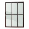 Porta de Alumínio de Correr 210x180cm 3 Folhas 1/3 com Vidro Liso Corten Super Brimak - 1