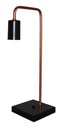 Ver imagem 3 de Abajur Luminaria De Mesa na cor Preto com Cobre - Ideal para escritório, sala, quarto, home office