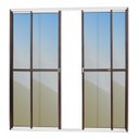 Ver imagem 1 de Porta Balcão 4 Folhas Super 25 Vidro Reflex 210cm X 200cm Brimak