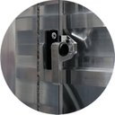 Ver imagem 2 de Porta Balcão 4 Folhas Super 25 Vidro Reflex 210cm X 240cm Brimak
