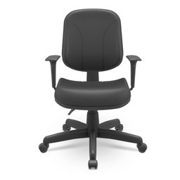 Cadeira giratória diretor New Plus Backita preta - 1