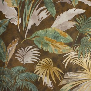 Papel de Parede Folhagem Marrom e Bege+ Cola Inclusa- Vinilico Lavável