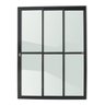Porta de Correr 3 Folhas 1/3 Super Vidro Liso 210cm X 180cm Brimak - 1