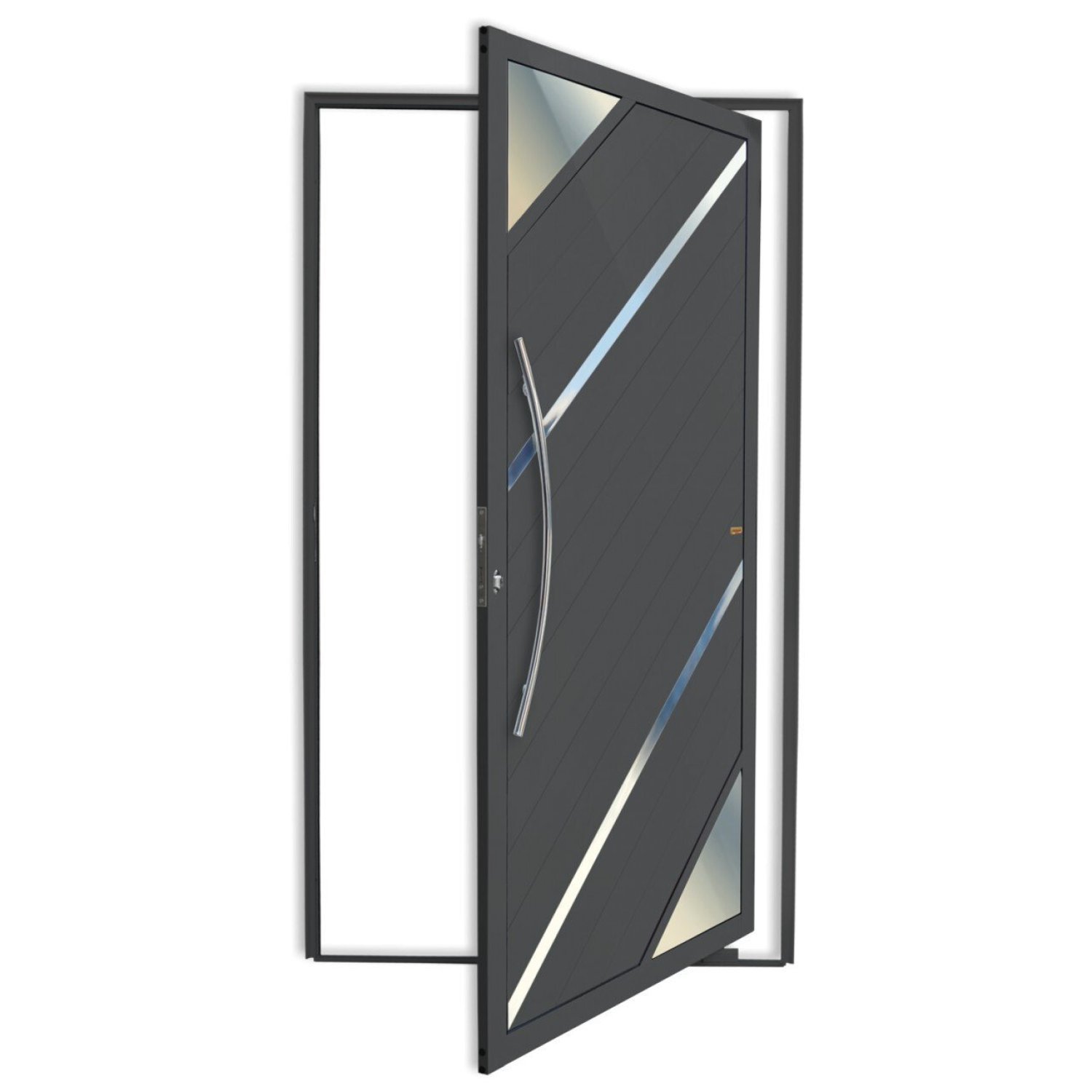 Porta Pivotante Lambril Oasis com Puxador Super 210cm x 100cm Brimak - 1