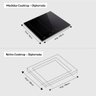 Cooktop de Indução 4 Bocas Preto com Zona Flexível Dako Diplomata 220v - 6