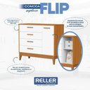 Ver imagem 7 de Quarto de Bebê Flip com Cômoda Sapateira Branco Acetinado Savana - Reller
