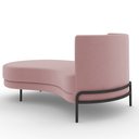 Ver imagem 6 de Sofá Chaise Longue Sala de Estar Living Lucca Esquerdo D02 Veludo Rosê C-305 - Lyam Decor