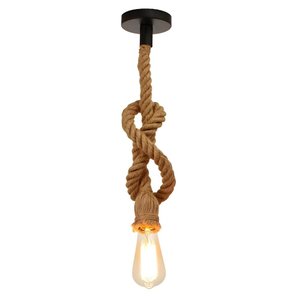 Pendente de Corda Retro Vintage Country 93cm Soquete/bocal E27