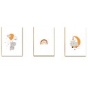 Ver imagem 6 de Kit 10 Placas MDF Infantil Menina Sonhos e Magia Rosa A4
