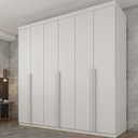 Ver imagem 2 de Guarda-Roupa Casal com 6 Portas e 4 Gavetas 218cm Multimóveis CR35492 Neve