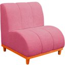 Ver imagem 6 de Namoradeira Marselha Base de Madeira para Sala Hotel