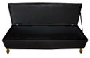 Ver imagem 4 de Cabeceira e Recamier Iza para Cama Box Casal Queen 1.60 - Suede - Sv Decor: Preto