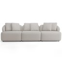 Ver imagem 3 de Sofá 4 Lugares para Sala de Estar Living 288cm Arlo F04 Linho Cru - Lyam Decor