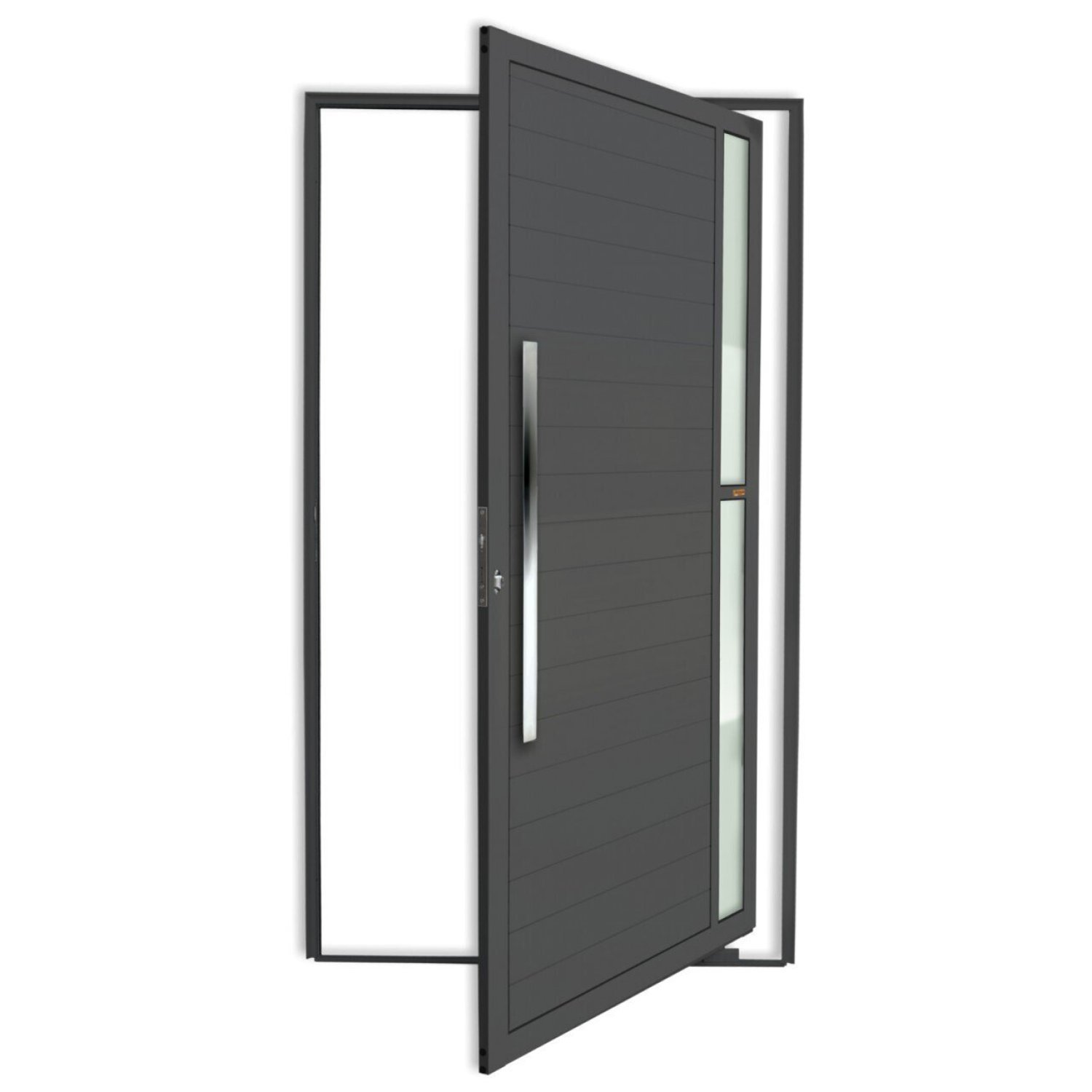 Porta Pivotante Lambril Visione com Puxador Super 210cm x 120cm Brimak - 1