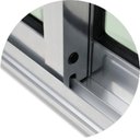 Ver imagem 3 de Porta de Alumínio de Correr 210x240cm 4 Folhas com Vidro Liso e Anodizado Brilhante Super Brimak