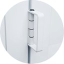 Ver imagem 2 de Porta Camarão Meia Lambril Meia Vidrão Linha 25 Vidro Boreal 210cm x 80cm Brimak Abertura Esquerda Cinza