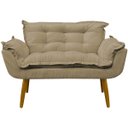 Ver imagem 7 de Namoradeira Decorativa Confortável Para Sala Recepção Consultório  Manicure Alice Suede