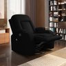 Poltrona do Papai Reclinável Giratória e Balanço Sala de Cinema Crihs com Massagem e Aquecimento PU Preto G23 - Gran Belo - 1