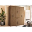 Ver imagem 1 de Guarda Roupa Casal 8 Portas e 2 Gavetas Verona 8.2 Jatobá - Santos Andirá