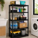 Ver imagem 6 de Estante 5 Prateleiras Reforcada Rack Organizador Multiuso Grande Quarto Lavanderia Porta Bri