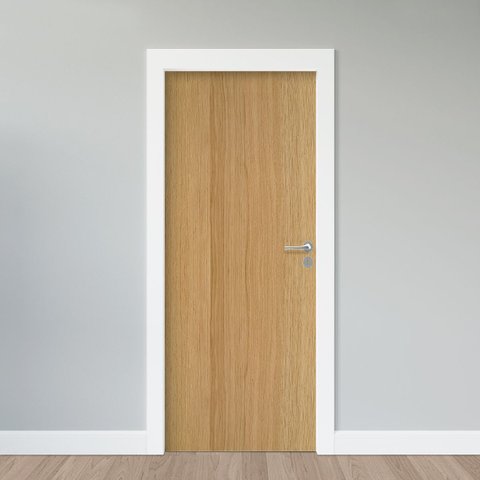 Adesivo de Porta - Revestimento Freijó