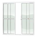 Ver imagem 1 de Porta de Alumínio de Correr 210x240cm 4 Folhas com Vidro Liso Super Brilhante Brimak