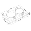 Ver imagem 3 de Spot Embutir Duplo Loyo Recuado Clic Mv P/ Ar70 Branco Abs-nordecor