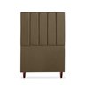Cabeceira Estofada Cama Box Solteiro Carla 90cm Linho:marrom - 1