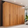 Guarda-roupa 6 Portas 8 Gavetas Mdf Dubai – Mais Móveis - Cinamomo - 2