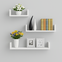 Ver imagem 3 de Kit 3 Prateleiras U em MDF - 50cm, 40cm e 30cm (15cm Profundidade) Branco
