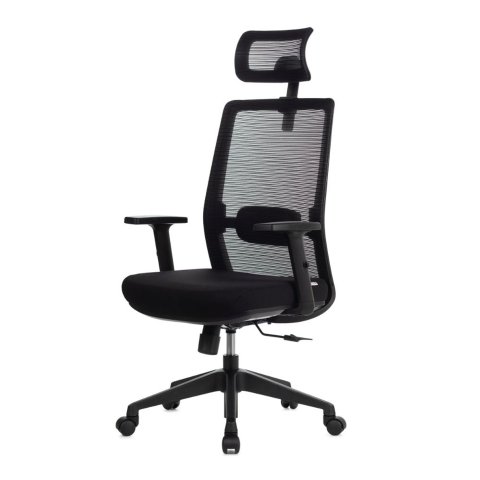 Cadeira Escritório Nr-17 Presidente BLM143 Vitalis Blume Tela Mesh Preto Base Rodizio PU